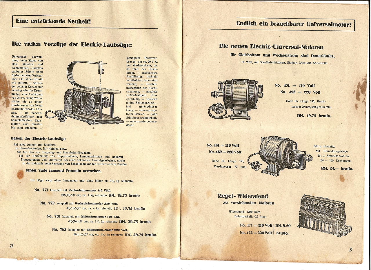 Electric-Katalog-1938-Seiten-2-3